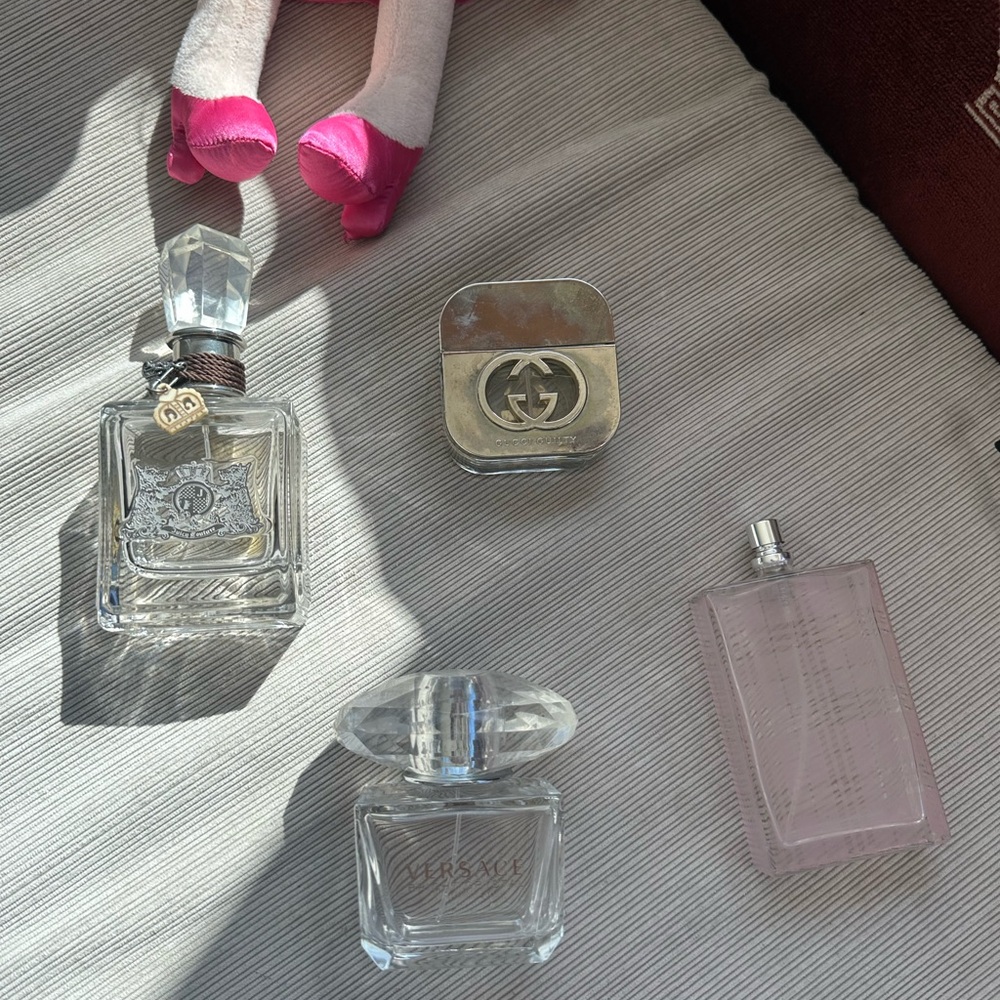 Gucci and Burberry Perfume Set
